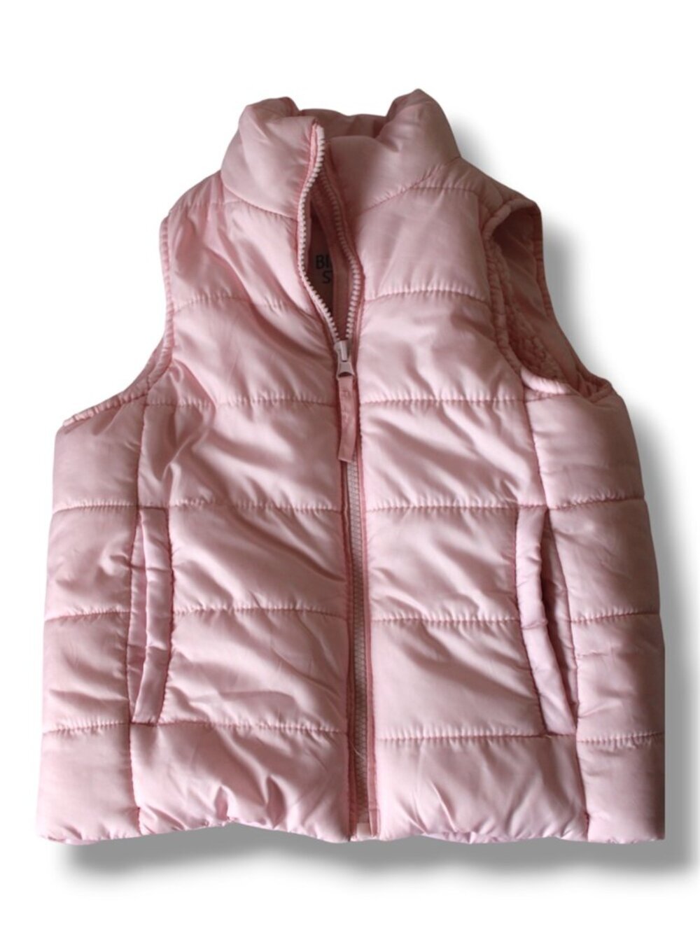 Girl's Birch and Stone Puffer vest sherpa lined, size 6 Good